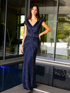 Primavera Evening Dress 12163 - Midnight