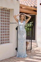 Primavera Evening Dress 12175 - Powder Blue