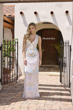 Primavera Evening Dress 12176 - Ivory