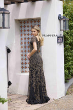 Primavera Evening Dress 12178 - Black Gold