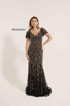 Primavera Evening Dress 12178 - Black Gold