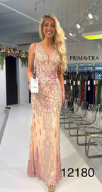 Primavera Evening 12180 - Blush Silver