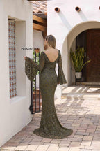 Primavera Evening Dress 12185 - Olive