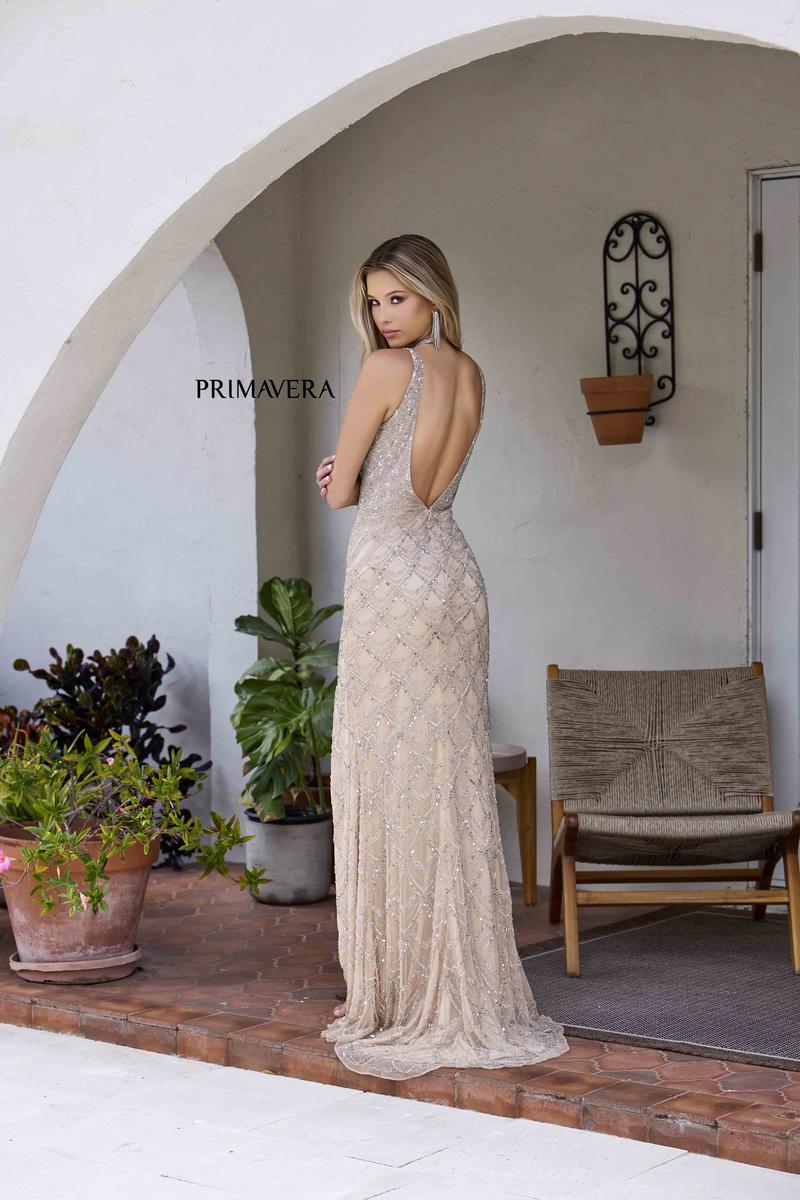 Primavera Evening Dress 12192 - Nude