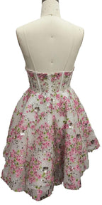 Dave and Johnny Short 12375 - Ivory/Pink