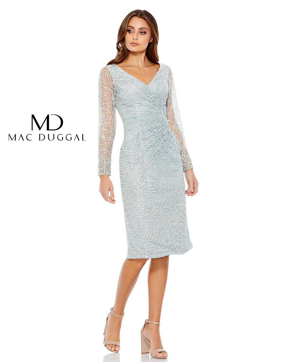 Cocktail by Mac Duggal Dress 12408 - Platinum