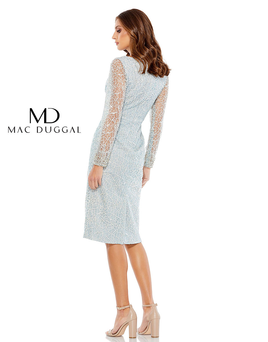 Cocktail by Mac Duggal Dress 12408 - Platinum