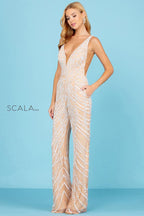 Scala Dress 60295 - Ivory/Nude