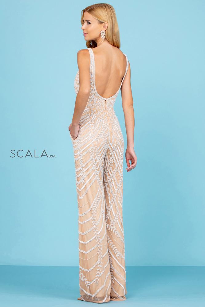 Scala Dress 60295 - Ivory/Nude