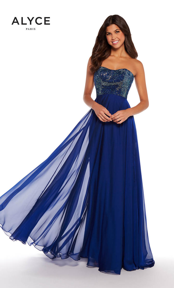 Alyce Prom Dress 1308 - Sapphire