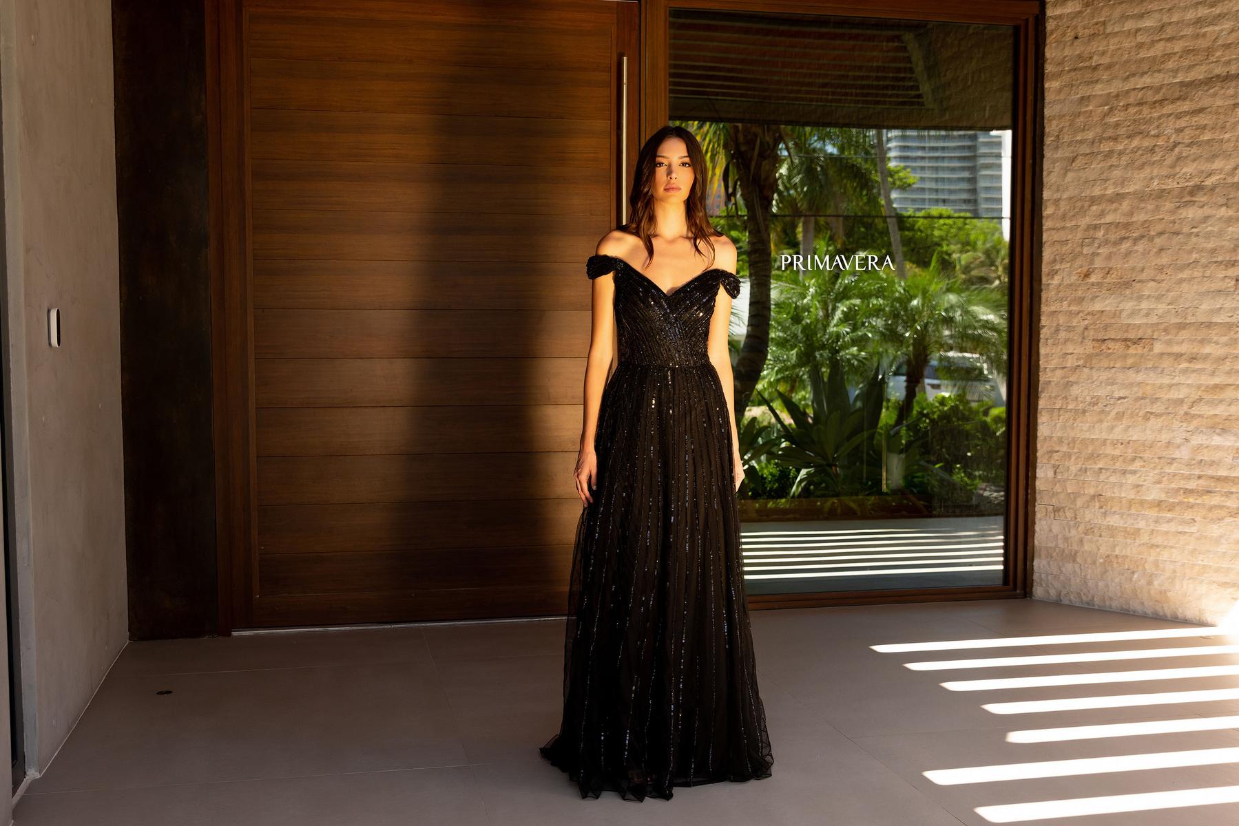 Primavera Mother of the Bride Dress 13125 - Black