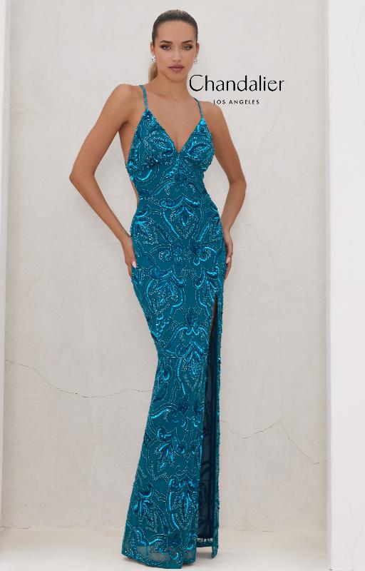 Chandalier Los Angeles Dress 30020 - Peacock