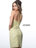 Jovani Short & Cocktail 1558 - Yellow/Silver