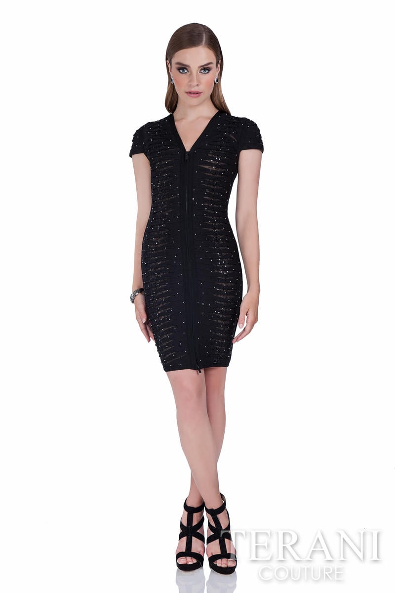 Terani Cocktail Dress 1611C0011 - Black