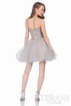 Terani Prom Dress 1611P0103 - Silver