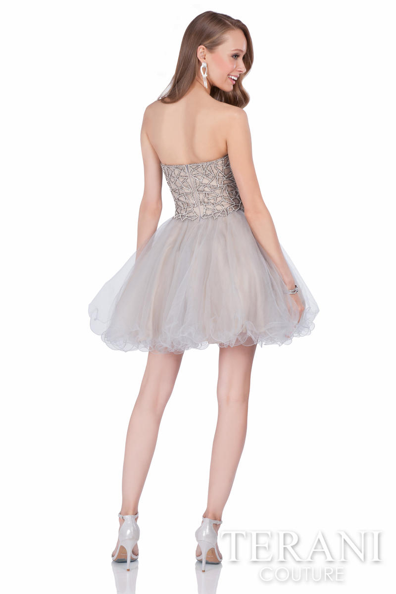 Terani Prom Dress 1611P0103 - Silver