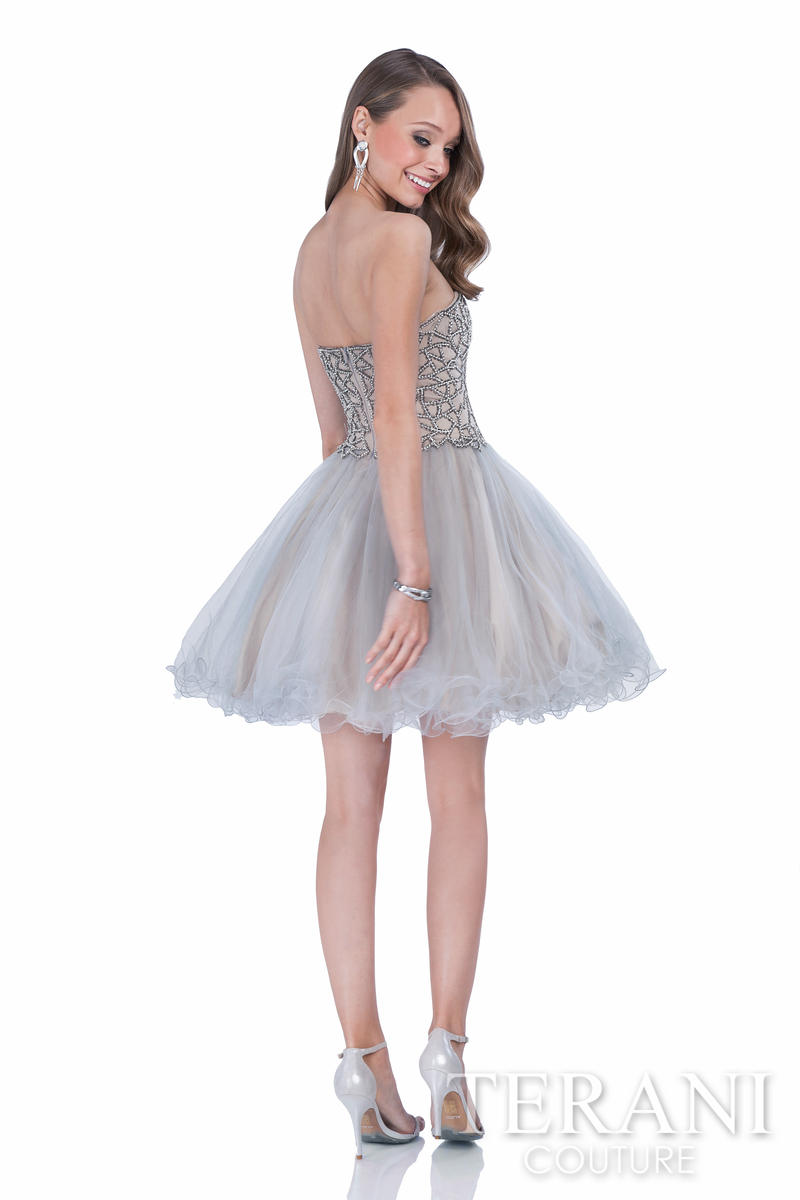Terani Prom Dress 1611P0103 - Silver