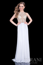 Terani Prom Dress 1615P1294 - Silver Nude