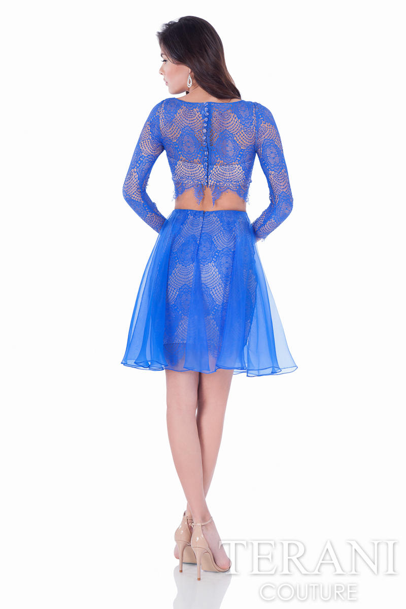 Terani Homecoming Dress 1621H1035 - Royal/Nude