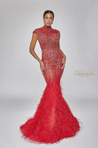 Terani Pageant Dress 1721GL4446 - Red
