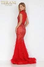 Terani Pageant Dress 1721GL4446 - Red