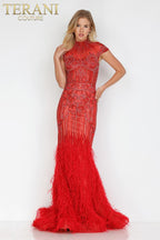 Terani Pageant Dress 1721GL4446 - Red
