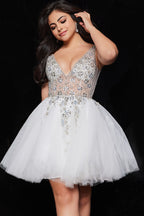 Jovani Short Dresses 1774 - White