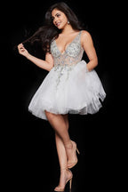 Jovani Short Dresses 1774 - White