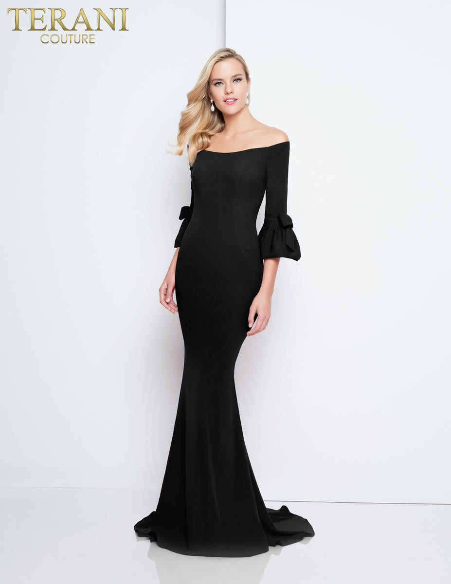 Terani Evenings Dress 1811E6135 - Black