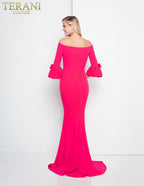 Terani Evenings Dress 1811E6135 - Fuchsia