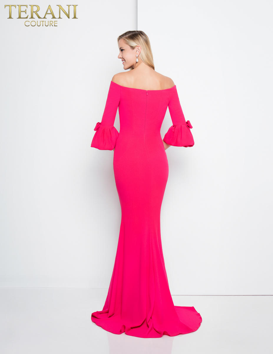 Terani Evenings Dress 1811E6135 - Fuchsia