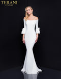 Terani Evenings Dress 1811E6135 - Ivory