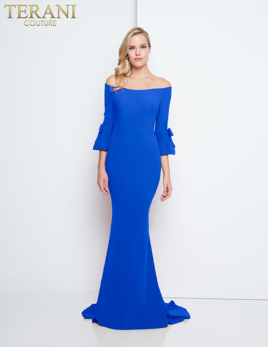 Terani Evenings Dress 1811E6135 - Royal