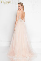 Terani Prom Dress 1811P5206 - Blush/Nude