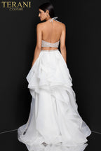 Terani Prom Dress 1811P5703 - Ivory/Nude