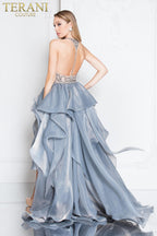 Terani Prom Dress 1811P5782 - Silver