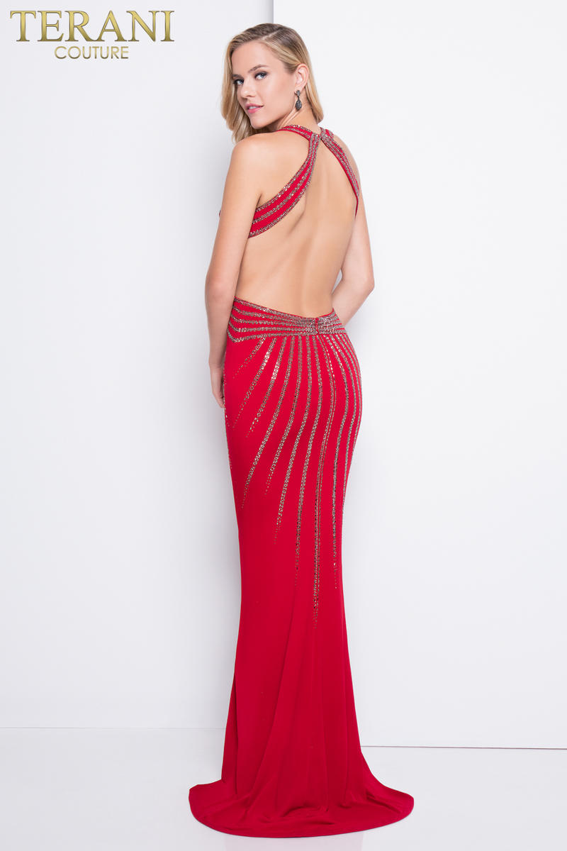 Terani Prom Dress 1815P5912 - Dark Red