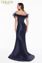 Terani Evenings Dress 1821E7142 - Navy