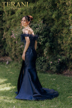 Terani Evenings Dress 1821E7142 - Navy