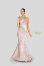 Terani Evenings Dress 1911E9095 - Champagne