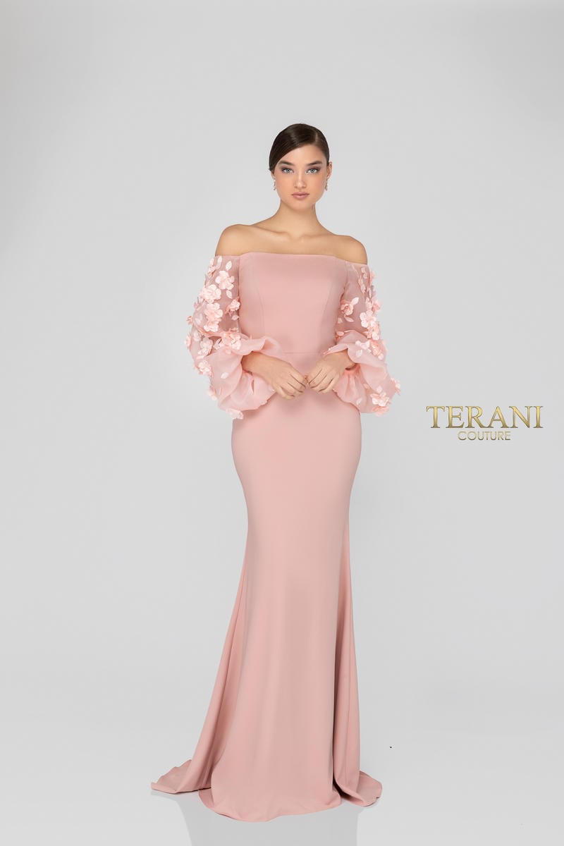 Terani Evenings Dress 1911E9128 - Blush