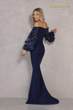 Terani Evenings Dress 1911E9128 - Navy