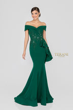 Terani Mother of the Bride Dress 1911M9339 - Emerald