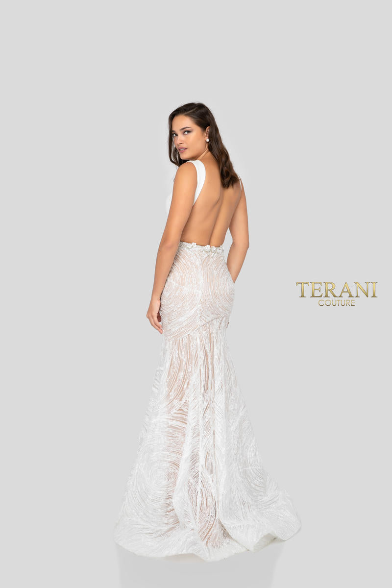 Terani Prom Dress 1911P8158 - Ivory Nude