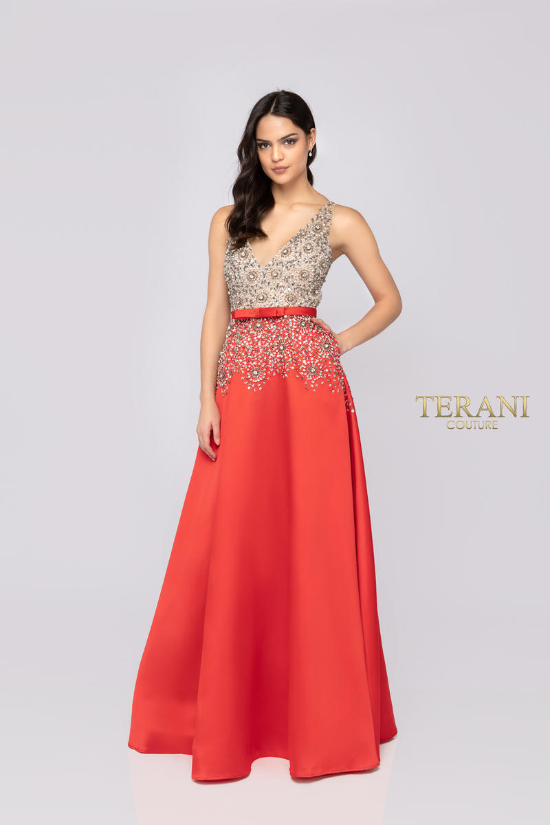 Terani Prom Dress 1911P8497 - Crystal Red