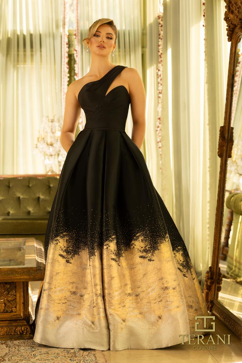 Terani Couture Evening 1912E9180 - Black Gold