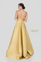 Terani Evenings Dress 1912E9202 - Gold
