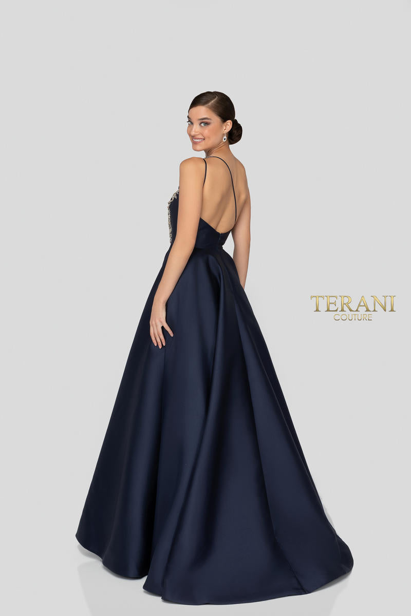 Terani Evenings Dress 1912E9202 - Navy
