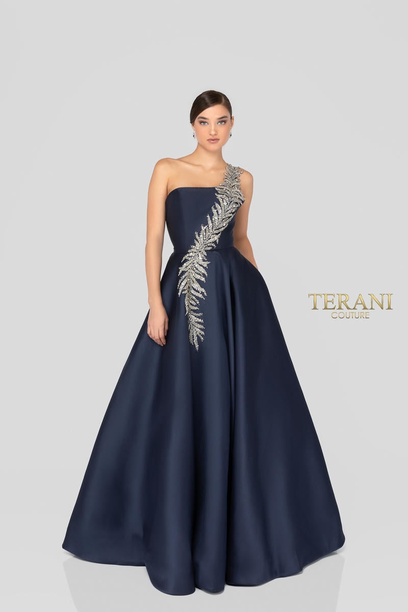 Terani Evenings Dress 1912E9202 - Navy