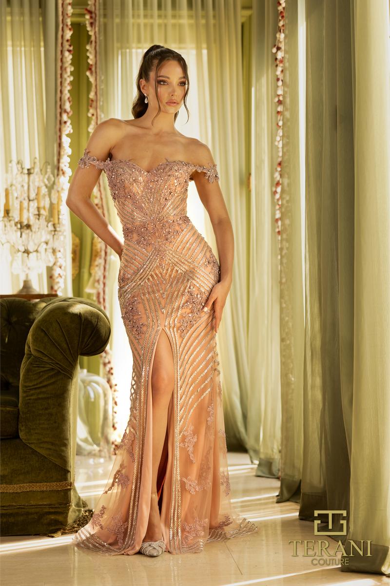 Terani Pageant Dress 1912GL9572 - Gold